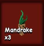Mandrake in crafting