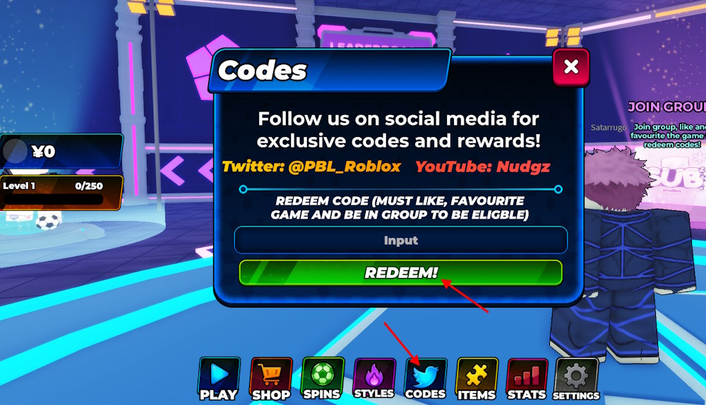 Project Blue Lock 2 codes Redeem