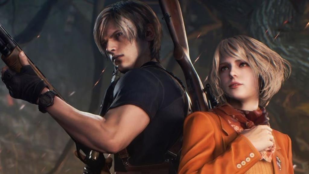 Ashley and Leon in RE 4 Remake