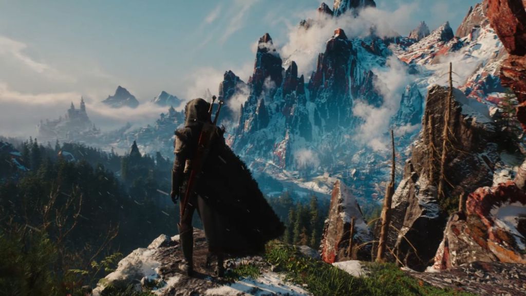Ciri overlooking a vista in the Witcher 4
