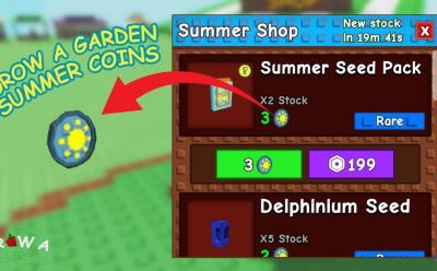 grow a garden Summer Coins