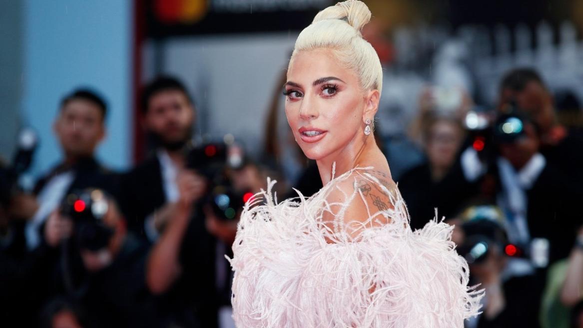Lady Gaga attends the premiere of the movie 'A Star Is Born' during the 75th Venice Film Festival