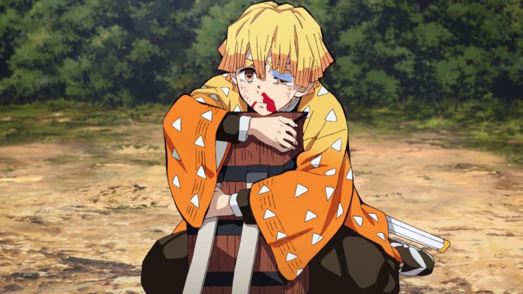 Zenitsu in Demon Slayer