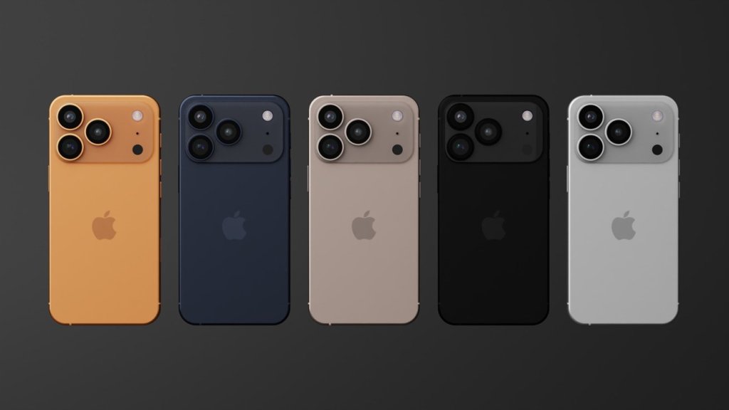 iPhone 17 new color options renders