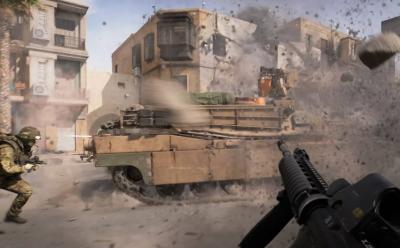 Firing at a tank in Battlefield 6