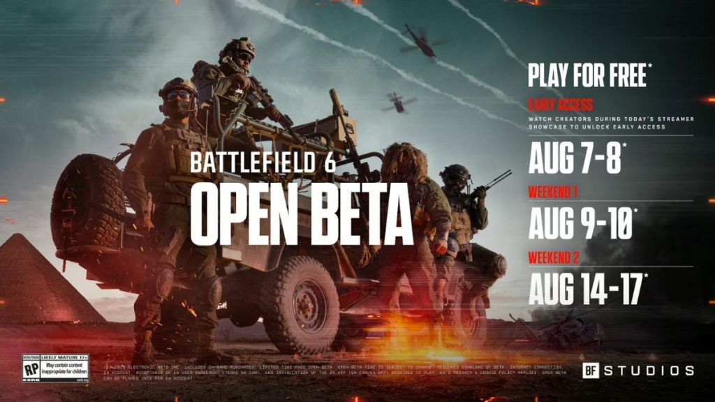 Battlefield 6 Open Beta Dates