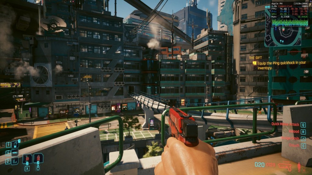 Cyberpunk-2077-outside-gameplay-in-M4-Mac