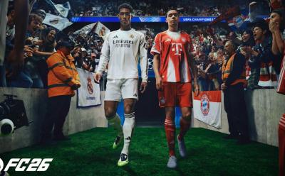Jude Bellingham and Jamal Musiala on the EA FC 26 cover
