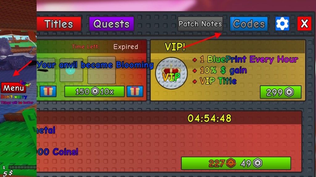 Forge a Weapons codes