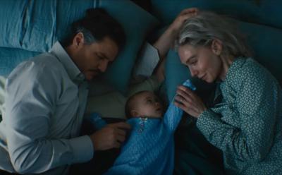 Franklin Richards with Sue Storm and Reed Richards