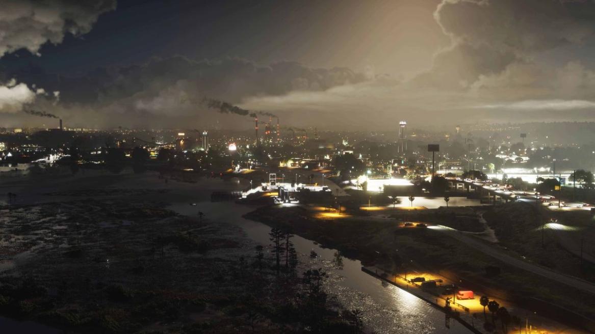 Drone shot in GTA 6's open world