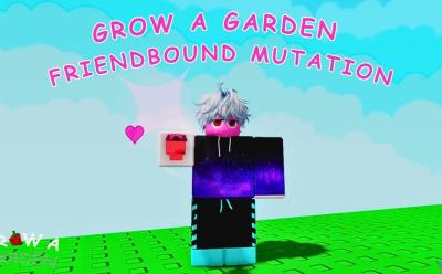 Grow a Garden Friendbound mutation in hand