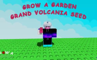 Grow a Garden Grand Volcania seed in hand