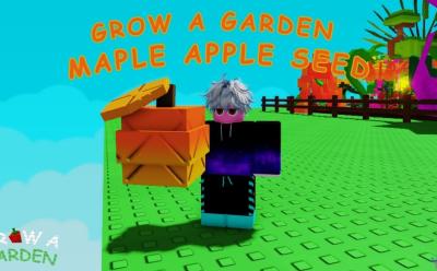 Grow a Garden Maple Apple in hand