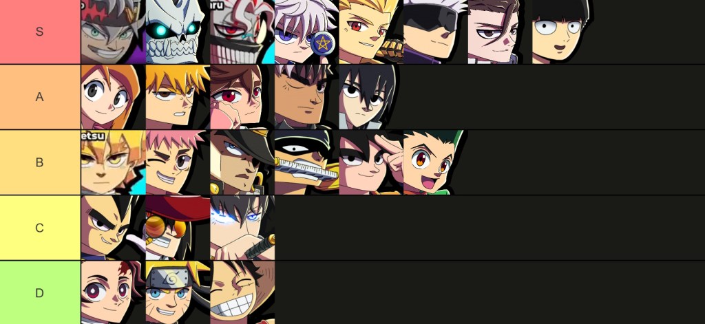 Jump Stars All Characters Tier List