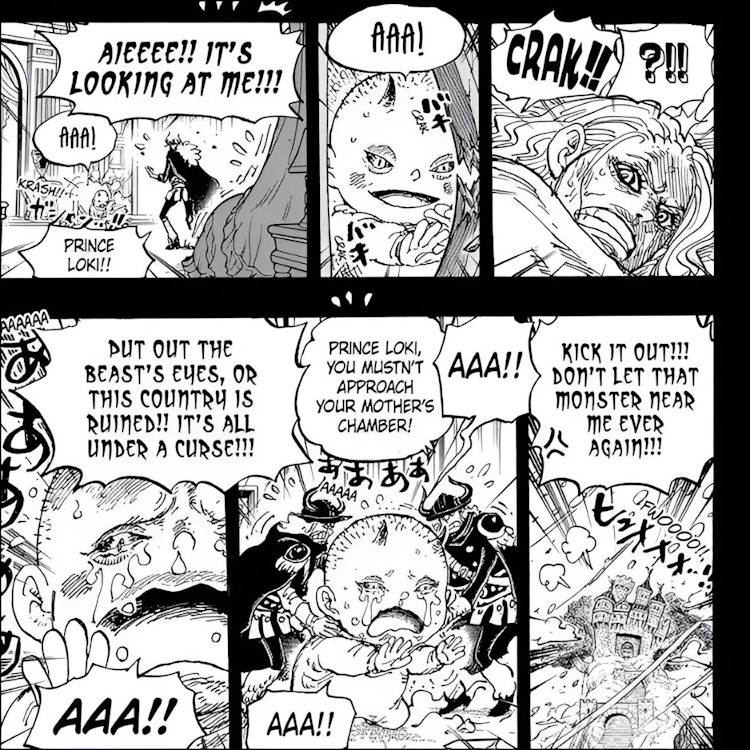 Loki's past in One Piece manga