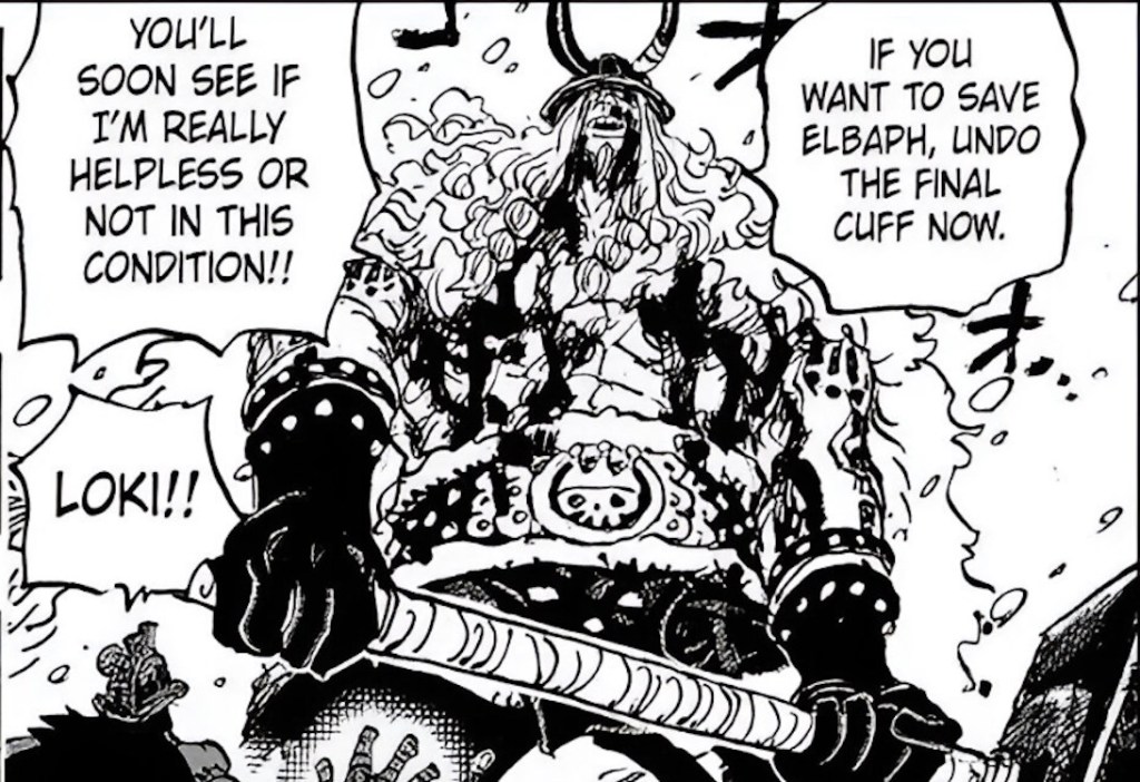 Loki saving Elbaf in One Piece