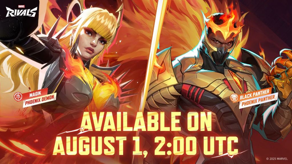 Marvel Rivals Black Panther Magik Phoenix Skins