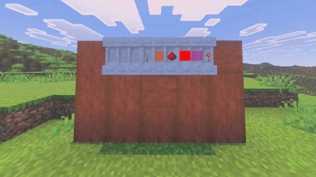 Minecraft Shelf Not Powered with Redstone