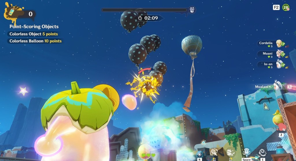 Paint objects in With Flying (graffiti) colors event in Genshin Impact