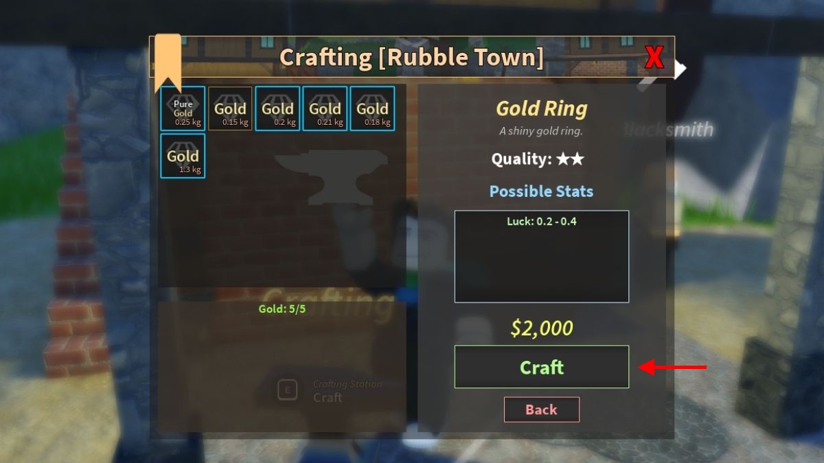 Prospecting Craft Item