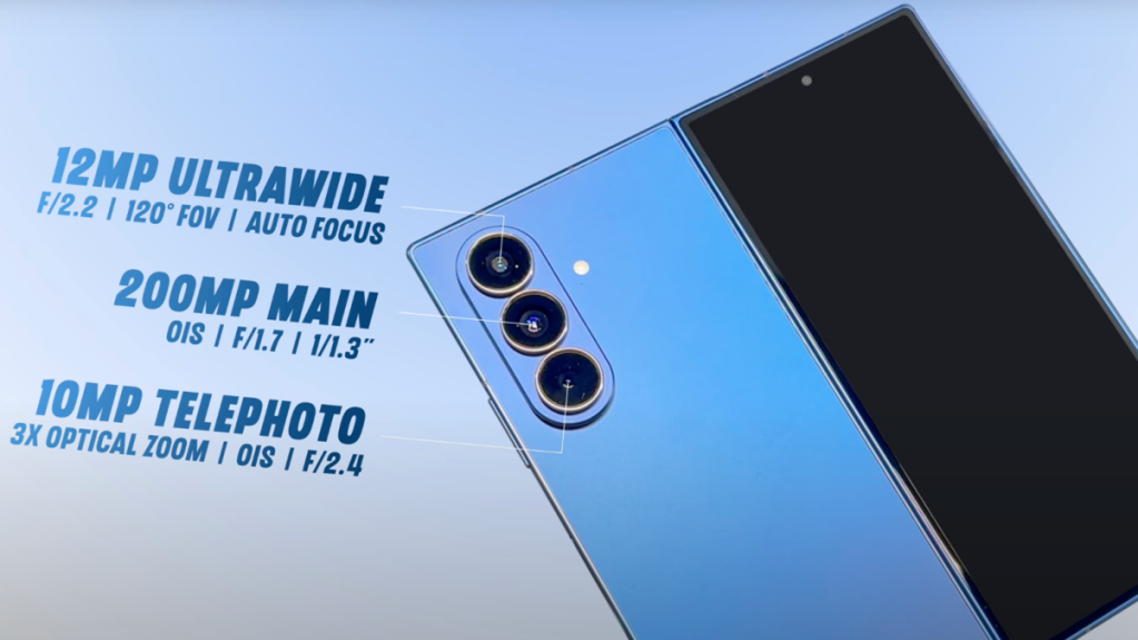Samsung Galaxy Z Fold 7 Cameras