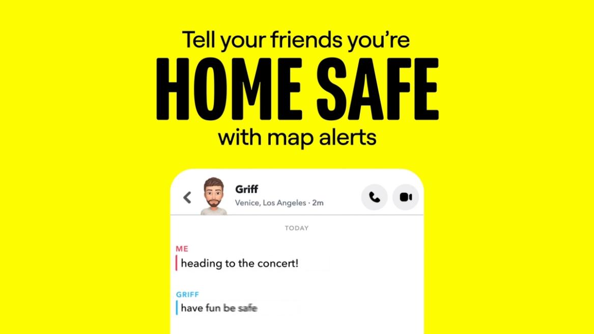 Snapchat Home Safe Feature announcement