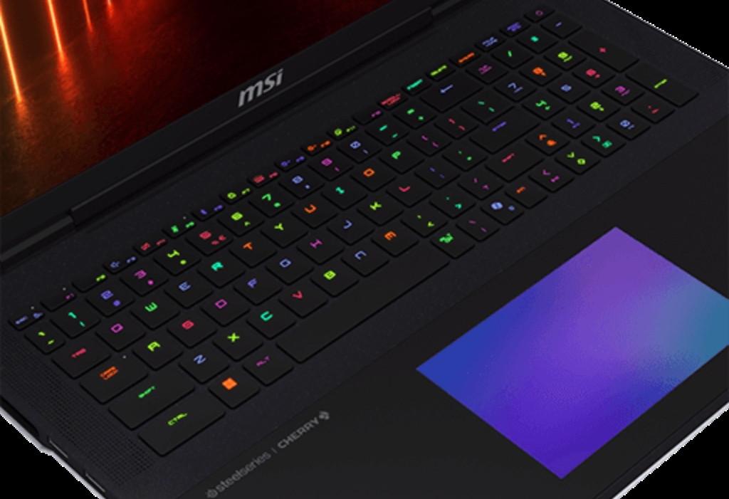 MSI SteelSeries Keyboard on Titan 18 HX AI