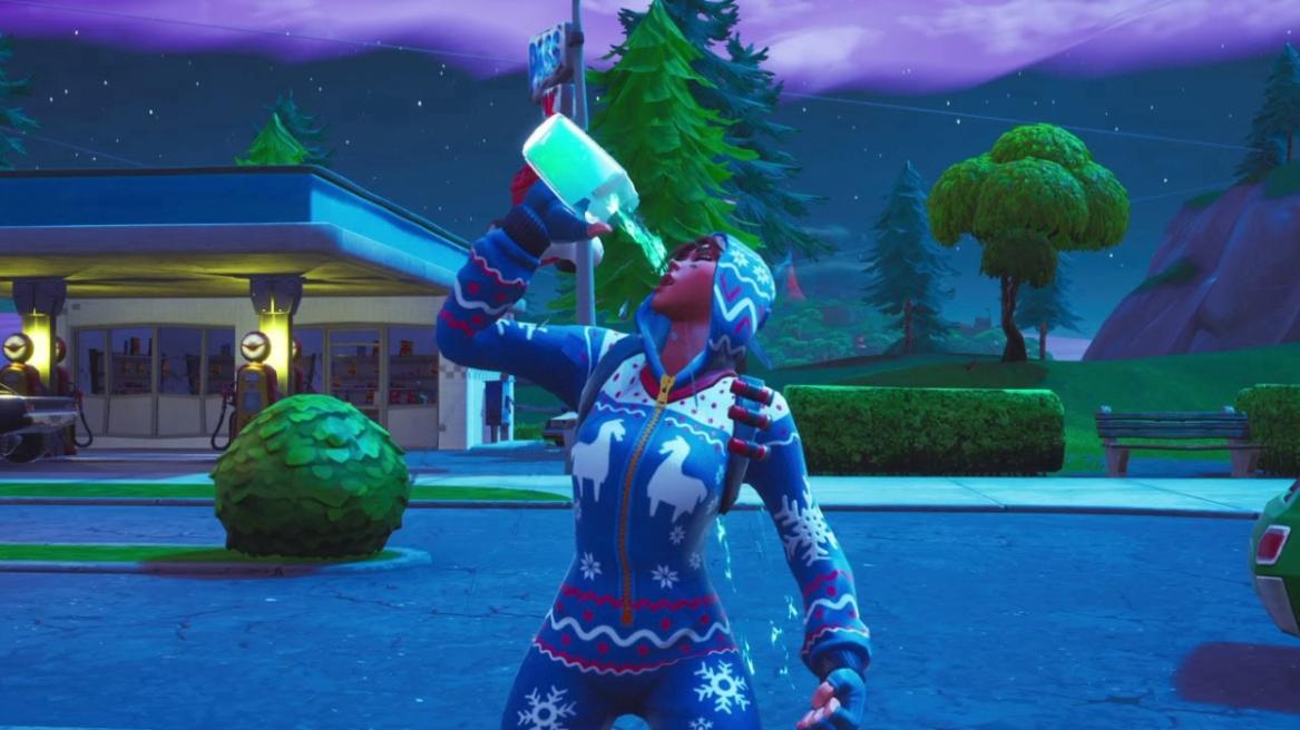 Fortnite player healing