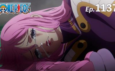 one piece episode 1137 preview cover featuring a crying Bonney