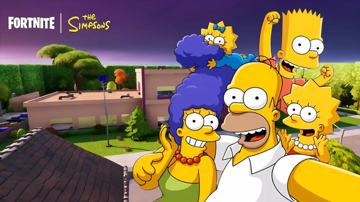 Simpsons on Springfield Fortnite map