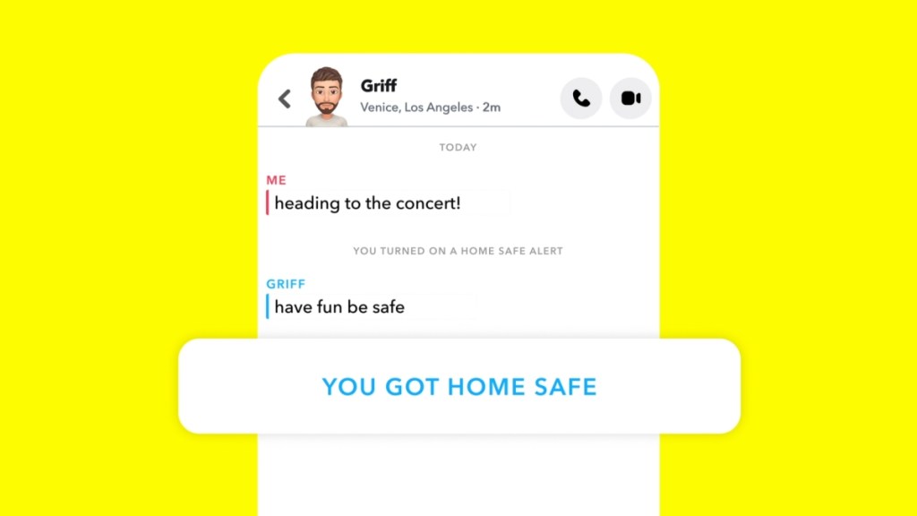 Snapchat Home Safe Feature overview