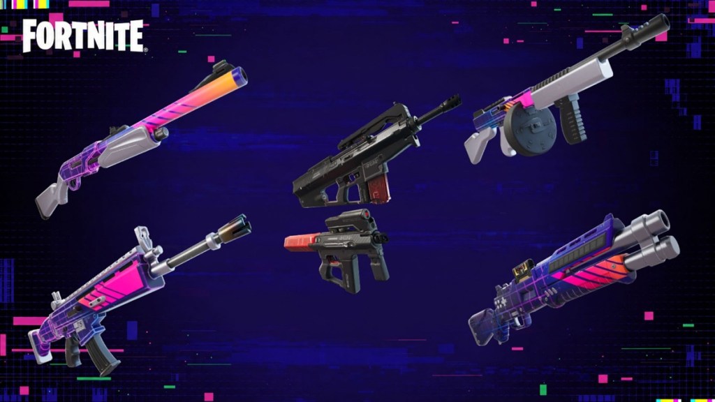 All exotic weapons in Fortnite Chapter 7 Season 4