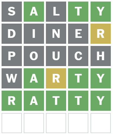 August 22 Wordle