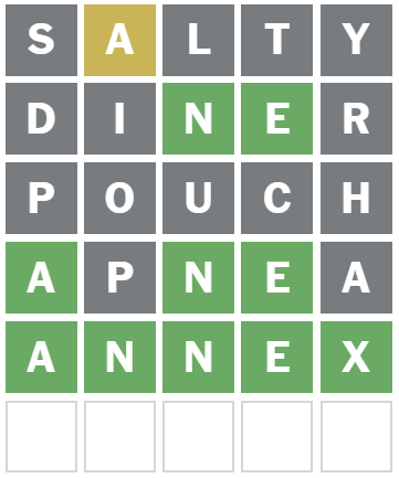 August 26 Wordle