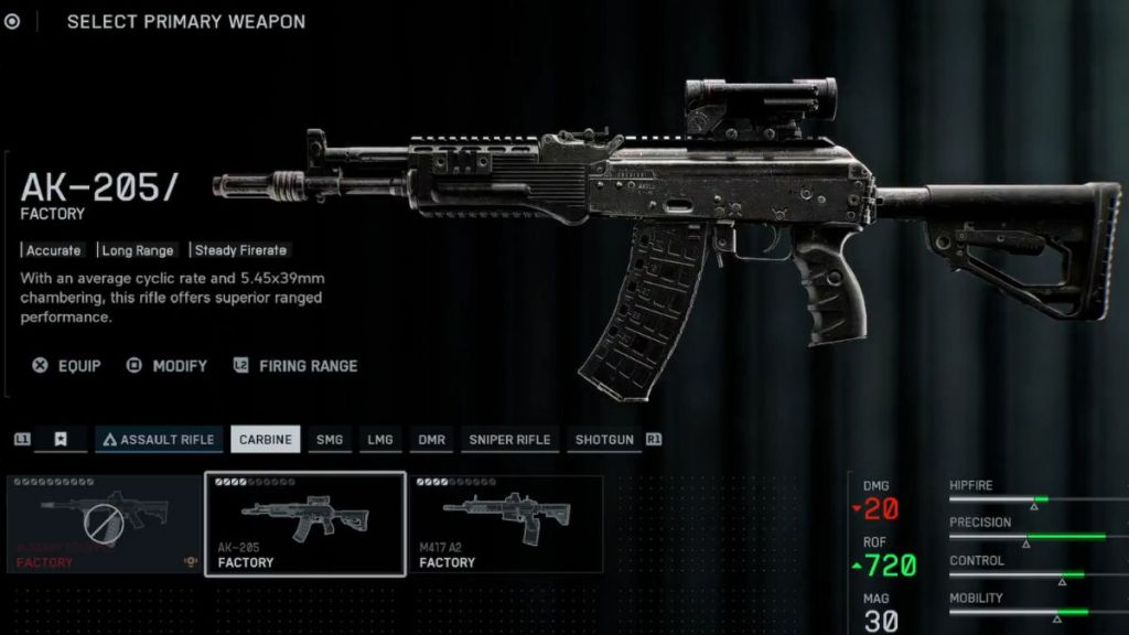 Battlefield 6 AK-205 Carbine