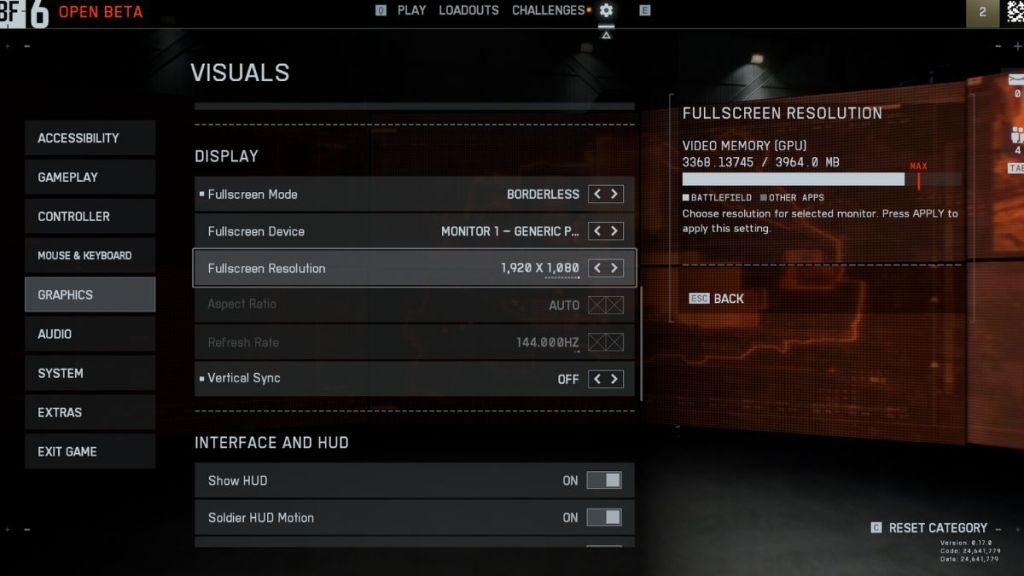 Battlefield 6 Display Settings
