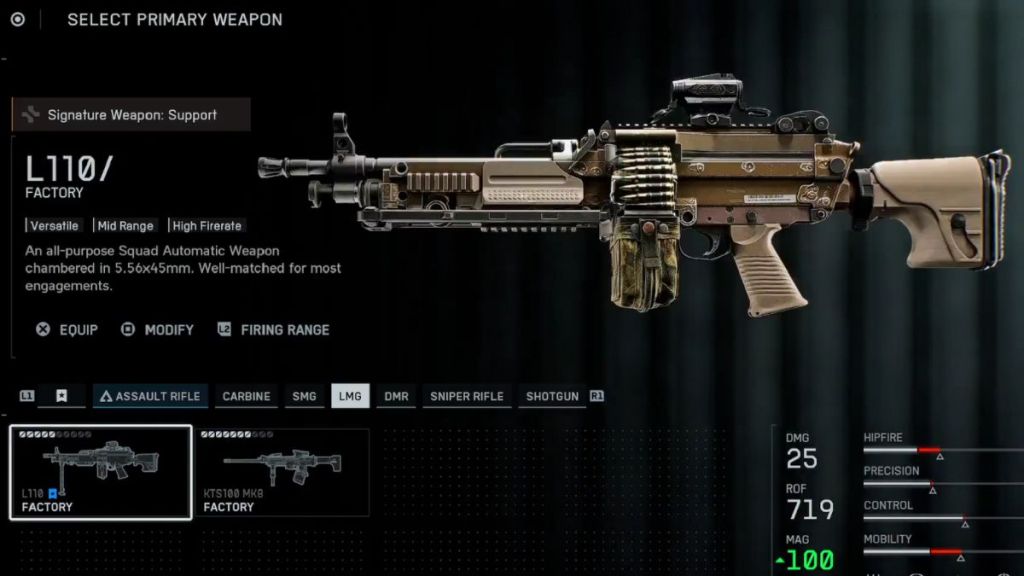 Battlefield 6 L110 SMG