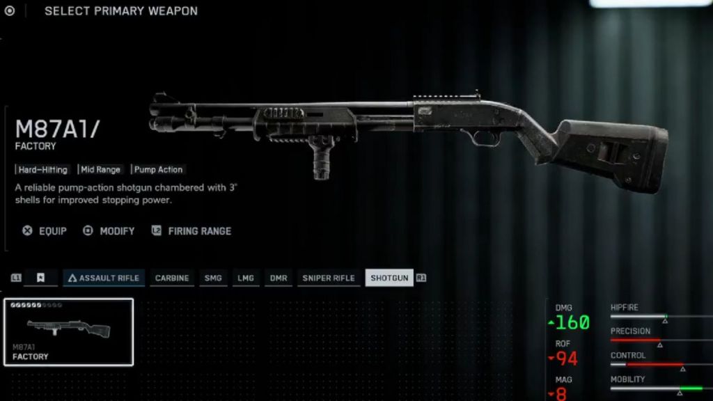 Battlefield 6 M87A1 Shotgun