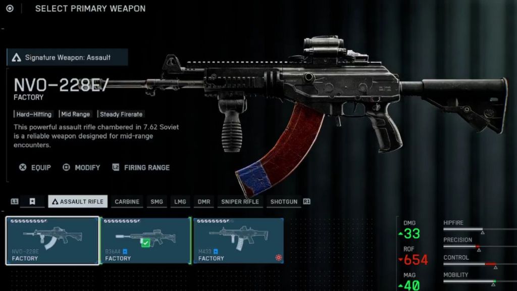 Battlefield 6 NVO-228E Assault Rifle