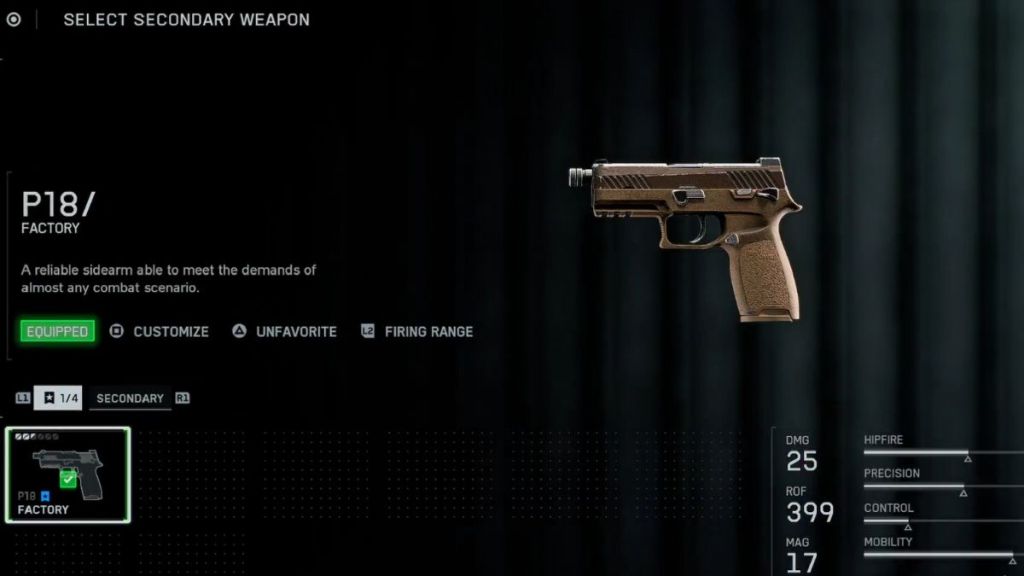 Battlefield 6 P18 Pistol