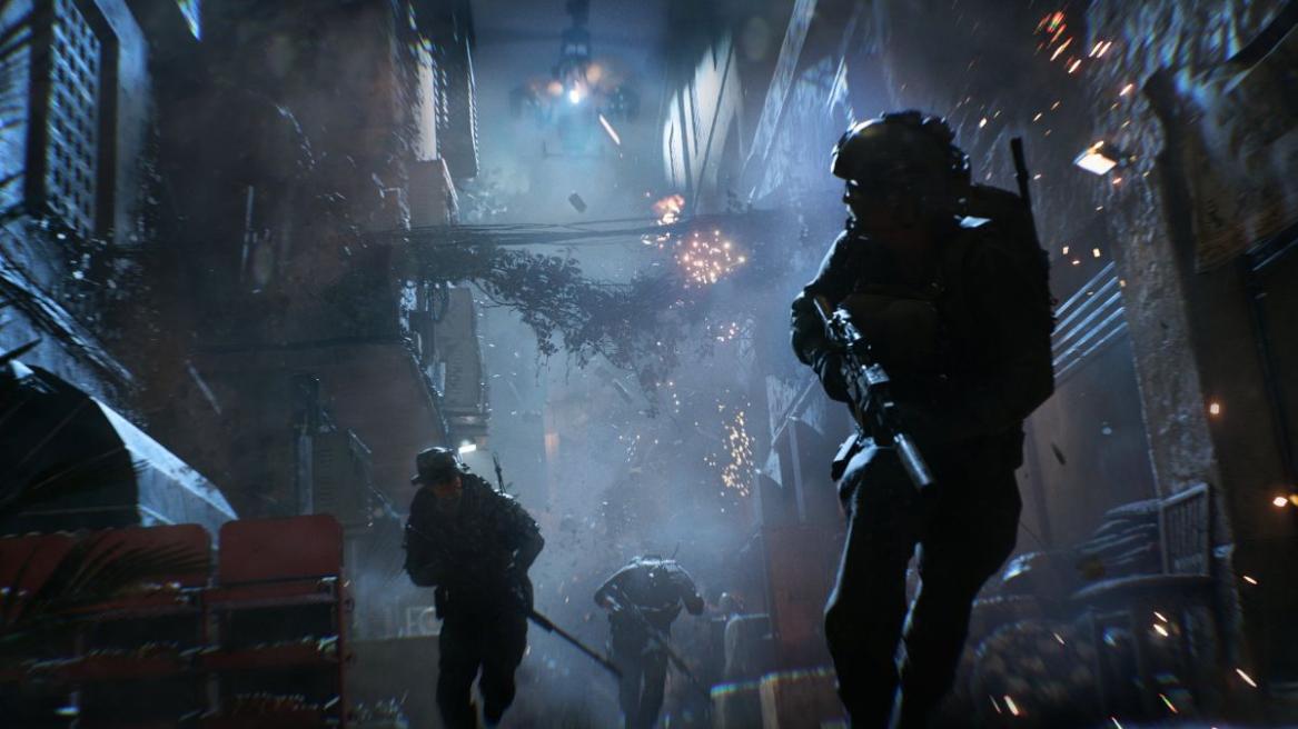 Helicopter forcing soldiers to flee in Battlefield 6