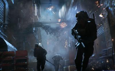 Helicopter forcing soldiers to flee in Battlefield 6