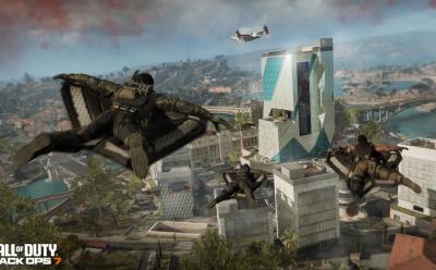 Operating using wingsuits over Avalon in Black Ops 7 Endgame