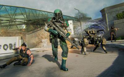 Four operators running in Black Ops 7