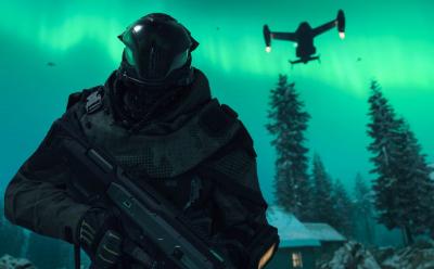 Armed operator in Black Ops 7