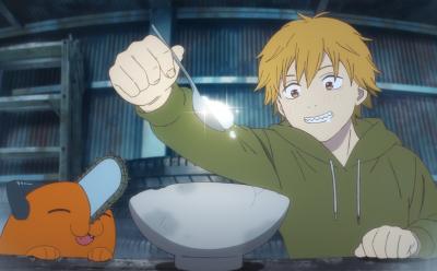 Denji and Pochita from Chainsaw Days anime