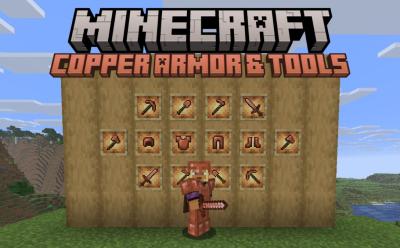 Copper Armor and Tools in Minecraft