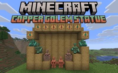 Copper Golem Statue in Minecraft