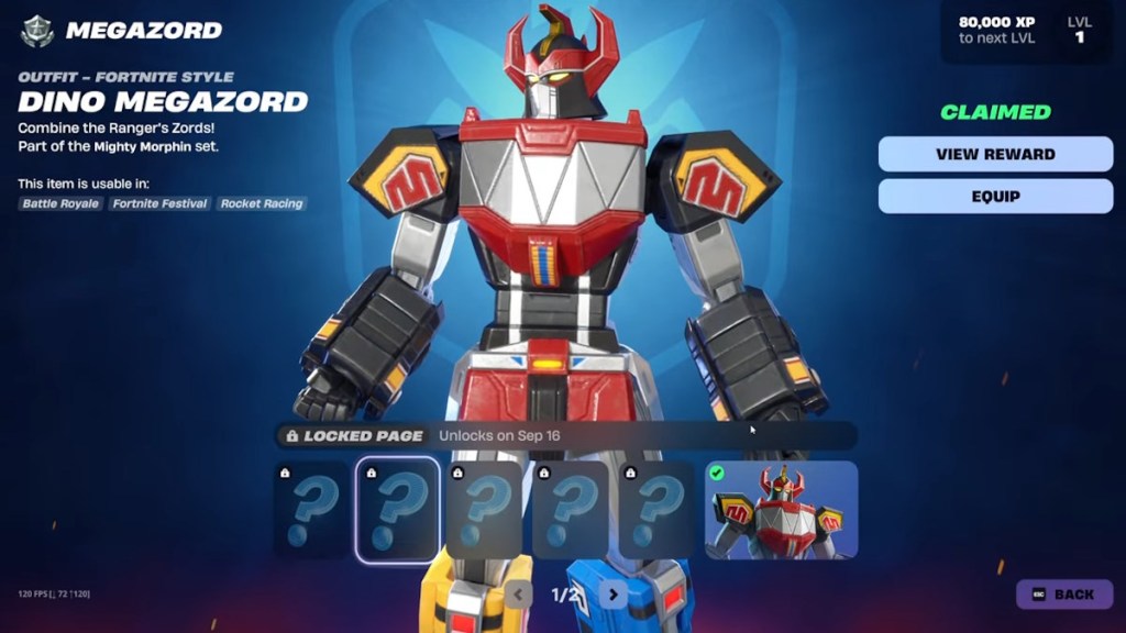 Dino Megazord Fortnite